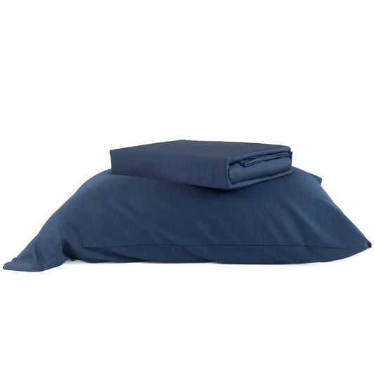 Set Sábanas de Bambú Premium Azul Marino